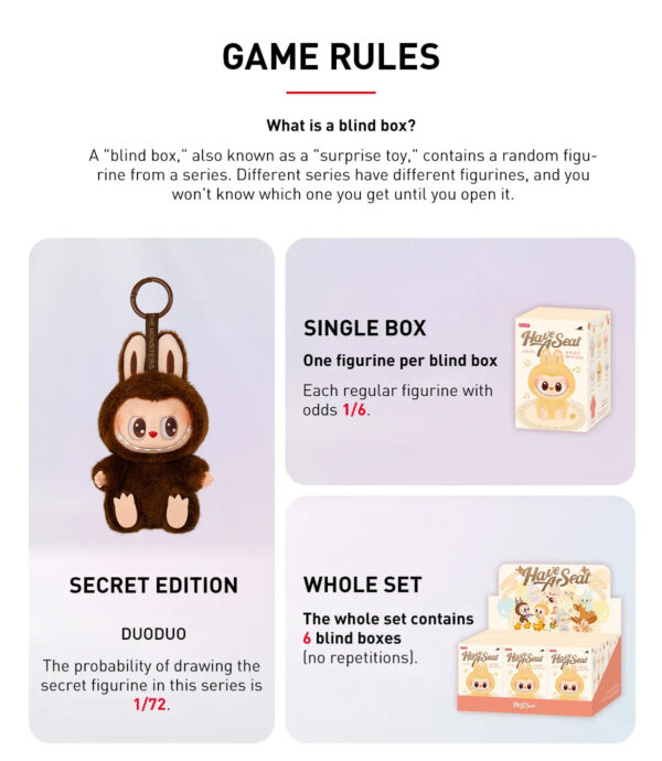 Pop Mart Labubu The Monsters Have a Seat Vinyl Plush Blind Box - Image 3